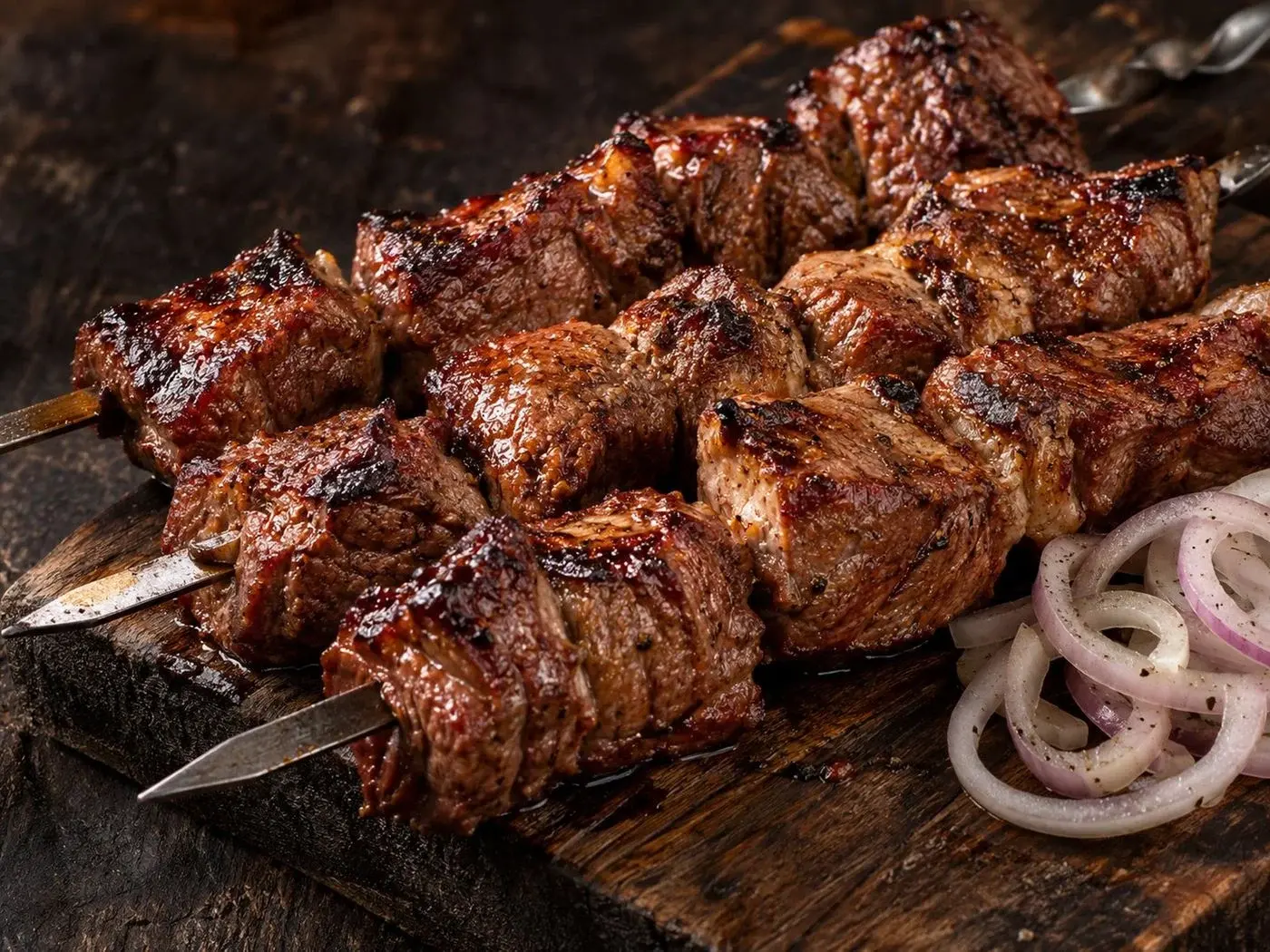 Шашлик з яловичини маринований (готове)